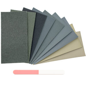 Micro-Mesh Polishing Cloth Kit 9 Sheets 6"x3" + 3 Way Flexi-File
